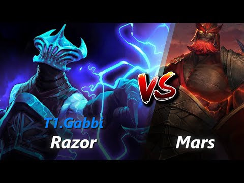 Gabbi safelane Razor vs Mars/Rubick | First 10 minutes