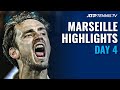Medvedev Returns; Tsitsipas & Pouille Face Off | Marseille 2021 Day 4 Highlights