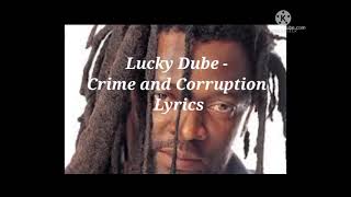 Lucky Dube - Crime and Corruption Lyrics