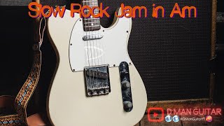Slow Rock Backing Track | Jam in Am