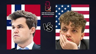 Magnus Carlsen vs Hans Niemann | World Rapid Championship 2025 | chesscom