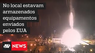 Rússia informa que atingiu depósito de armas em Zaporizhzhia na Ucrânia