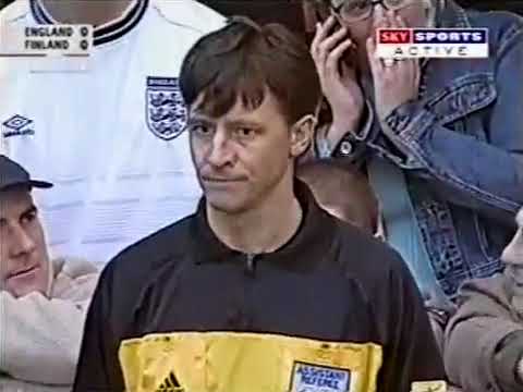 Eliminatorias Mundial 2002: Inglaterra 2-1 Finlandia (24/03/2001). Narración en inglés.