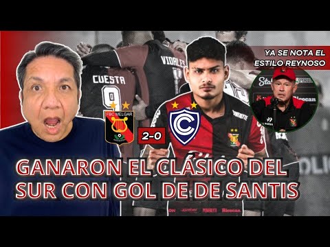 Melgar won the Southern derby in Reynoso style. Analysis by Vicente Cisneros