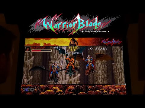 Warrior Blade Arcade Cabinet MAME Playthrough w/ Hypermarquee