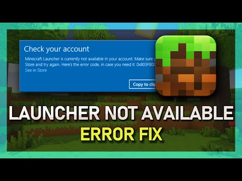 tech How - How To Fix Minecraft Launcher Is Currently Not Available In Your Account