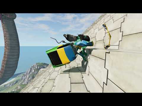 Mega Steps To Angry Alligators And Snakes | Beamng Drive | TrainWorld