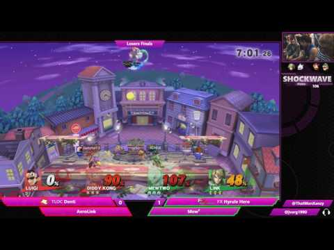 SW 106 - Denti + Aerolink vs Hyrule Hero + Mew^2 Losers Finals - Smash 4