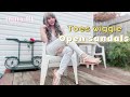 Diary 10 Feet In Open Sandals Wiggle Toes