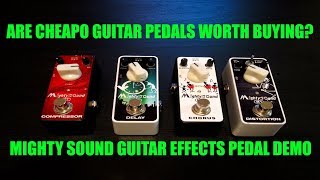 Video thumbnail for Guitar Pedals- Mighty Sound Effect Pedals Demo by stevekonbass