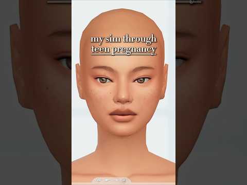 my sim through TEEN PREGNANCY!😳 cr: @LybraOfficial  #sims4 #thesims4 #sims #shorts