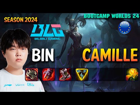 BLG Bin CAMILLE vs SHEN Top - Patch 14.21 EUW Ranked WORLDS 2024 Bootcamp | lolrec