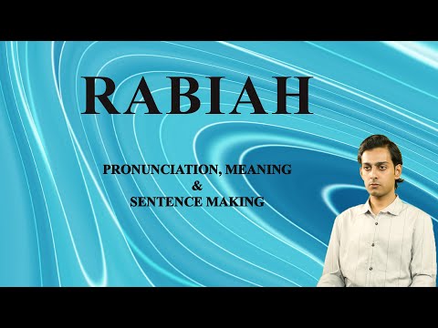 Rabiah - Meaning_&_Pronunciation_Word_World_Audio_Video_Dictionary