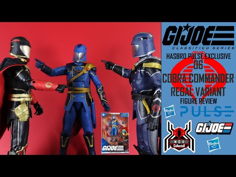 GI Joe Classified Series 06 REGAL VARIANT COBRA COMMANDER Hasbro Pulse Exclusive Figure Review