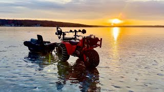 Ice Fishing and Driving on BAD ICE! WATCH OUT FOR THIS!!!