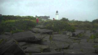 preview picture of video 'Welcoming Irene to Two Lights at Cape Elizabeth'