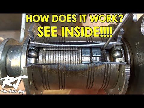 Coaster Brake Hub - What's Inside? How Does It Work? Cutaway View!