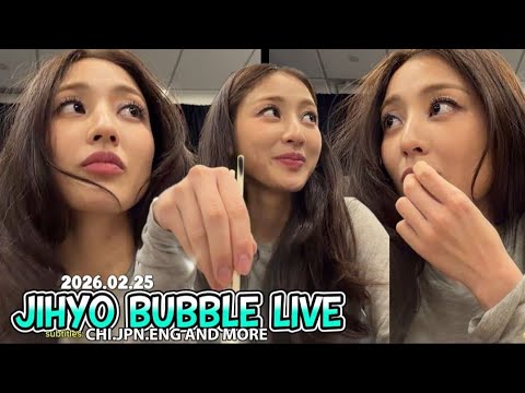 JIHYO BUBBLE LIVE 260225  with different subtitles (TAKEDOWN GIRLS live)