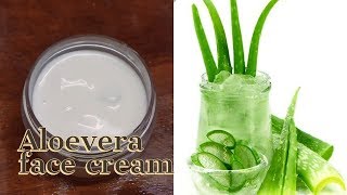 How to Make Aloe vera Face cream at Home || Homemade Fresh Aloe vera Gel at home