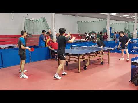 Zakria 1986/RJ 1329 vs Sam 1599/Shing Chun 1597 - Group - CCTTA Top8 U3500 Doubles Jun 11 2023