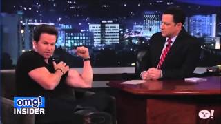 Mark Wahlberg Flexing Muscles Biceps