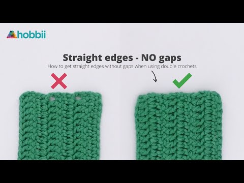 Gerade Kanten ohne Löcher häkeln - Stäbchen