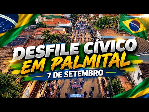 🇧🇷 Desfile Cívico em Palmital-SP 2026 | Imagens Aéreas 