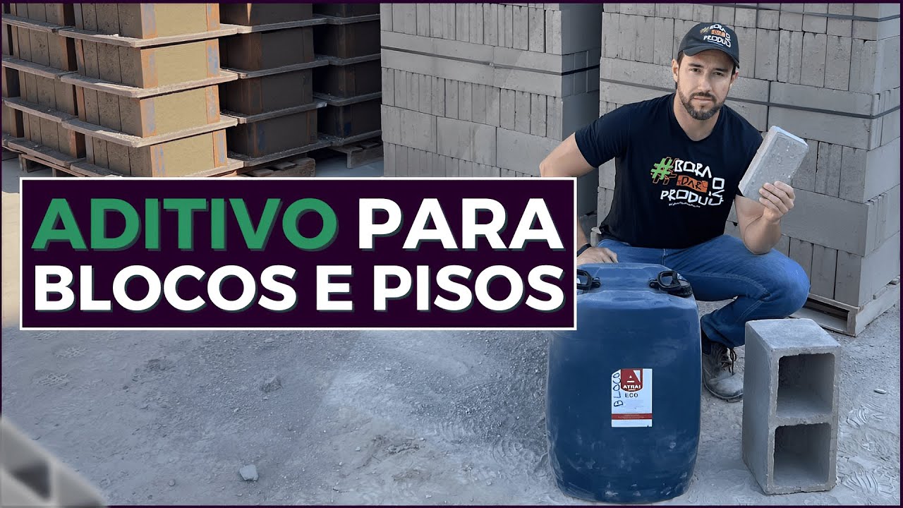 Como usar aditivos para blocos e pavers