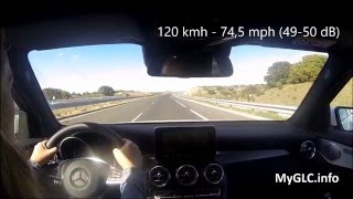 Mercedes Benz GLC 205d - Interior noise test (with acoustic glass)