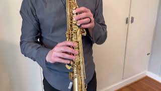 Video thumbnail for Yamaha YSS-675 Soprano Saxophone Demo, www.dcsax.com by DC Sax