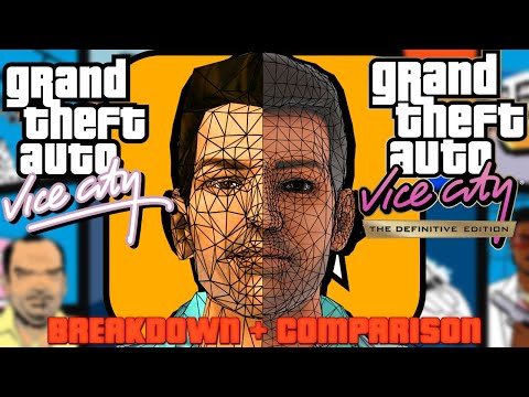 GTA Vice City 3D Model Comparison - Original vs Definitive