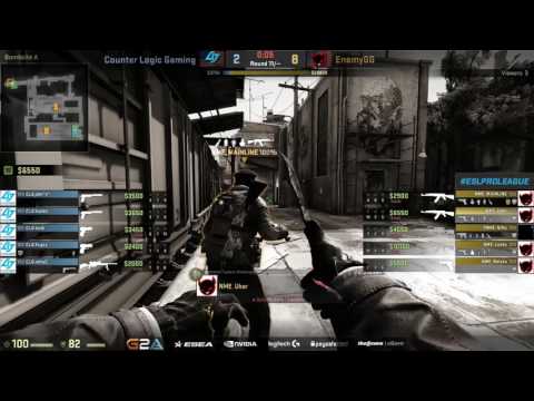 CSGO — EnemyGG vs CLG Train  ESL Pro League Season 3 NA Matchday 8 Map 2