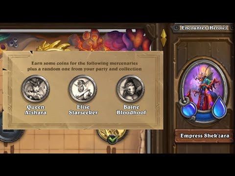 How to easily beat Heroic Empress Shek'zara - Free to play guide - Hearthstone Mercenaries