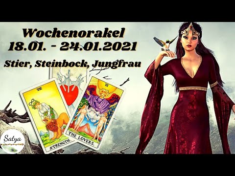 Stier, Steinbock, Jungfrau 18.01. - 24.01.2021 - Wochenorakel für alle Erdsternzeichen