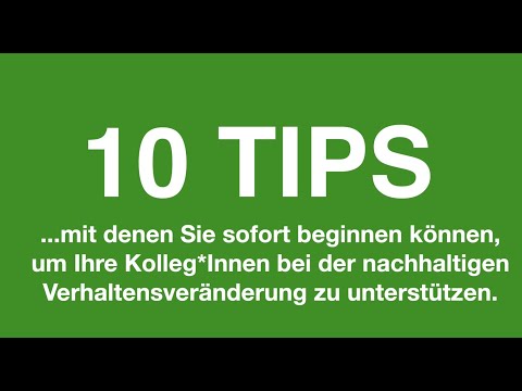 10 Tipps für nachhaltige & gesunde Unternehmen