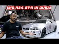 R34 Skyline GT R Fit For A Sheikh Left Hand Drive And Single Turbo Converted In Dubai