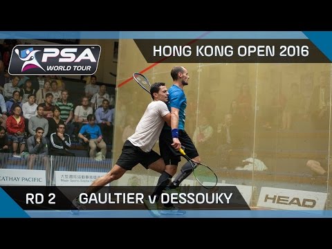 Squash: Hong Kong Open 2016 - Gaultier v Dessouky - Rd 2 Highlights