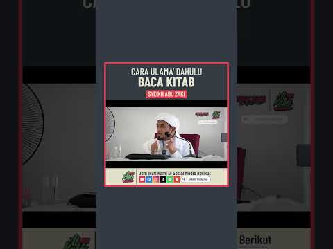 Syeikh Abu Zaki - Cara Ulama' Dahulu Baca Kitab #ShopeeYTDeals