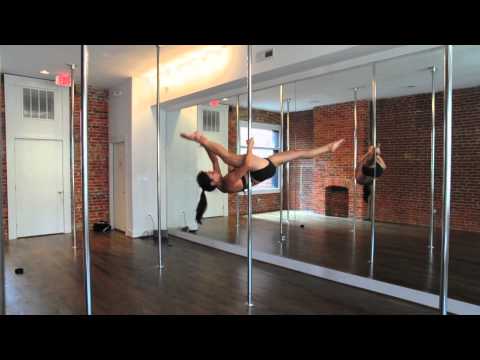 Pole Dance Move- Jade Splits into Allegra