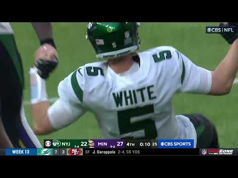Mike White gets PICKED at the goal line & Vikings barely hold on