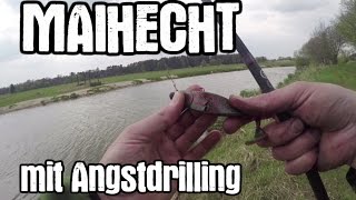 Trek´n´Fish - Hechtangeln - Fang im Jägerbach mit Angstdrilling - Mittagessen am Ufer