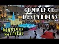 Christmas Eve At Complexe Desjardins Shopping Mall On Place Des Arts In Downtown Montreal