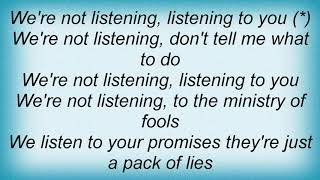 Saxon - Ministry Of Fools Lyrics