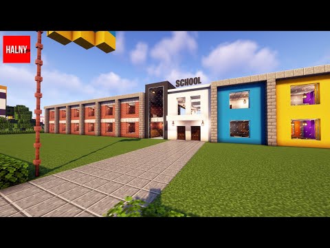 How to build a school in minecraft (Tutorial)