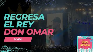 El regreso de el rey Don Omar! Intro en concierto en #miami