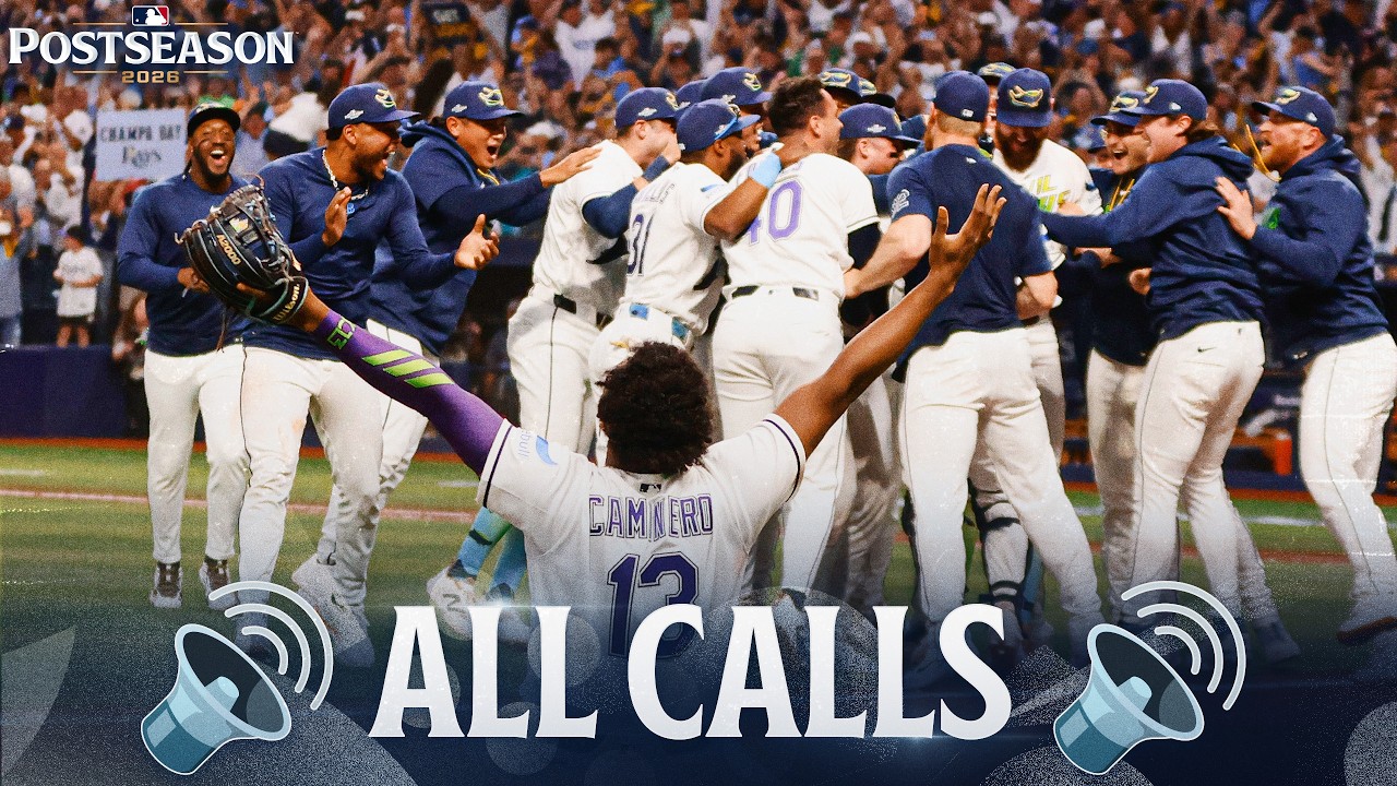 The Rays are walking on sunshine! ☀️ (ALL CALLS of the FINAL OUT of 2026 ALCS) | MLB Highlights