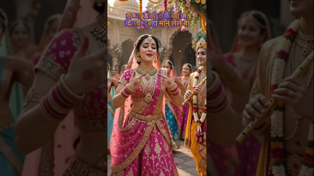 💞Dilwa Dulha Man Lele Ba💃🪈#sorts #Sort #Sortfeed #lovesong #radhakrishna