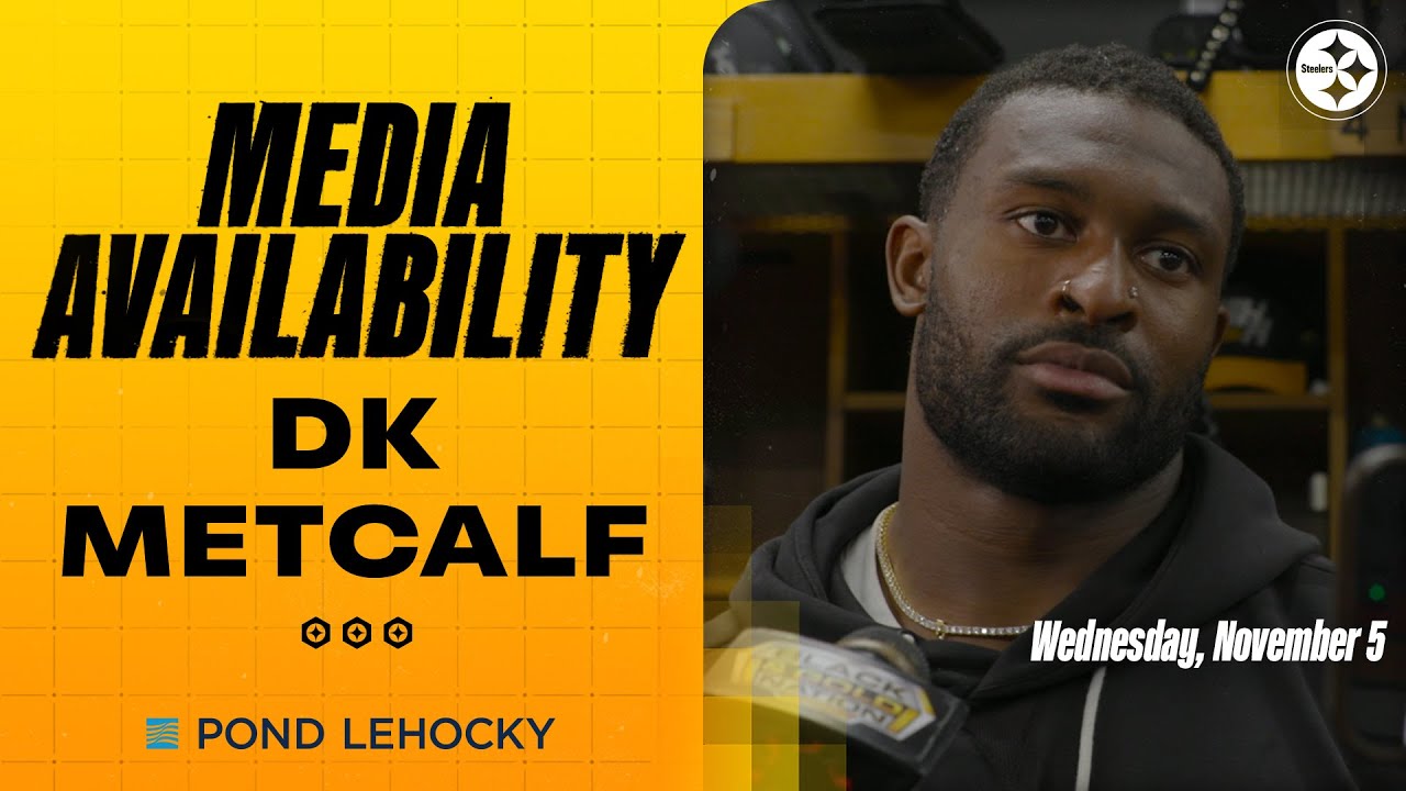 DK Metcalf Media Availability (Nov. 5) | Pittsburgh Steelers