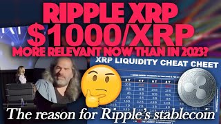 Ripple & XRP: $1000/XRP Cheat Sheet More Relevant Now Than In 2023 + Ripple Stablecoin Explained