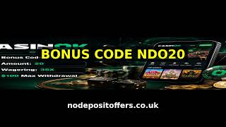 NEW CasinOK Bonus Code NDO20
